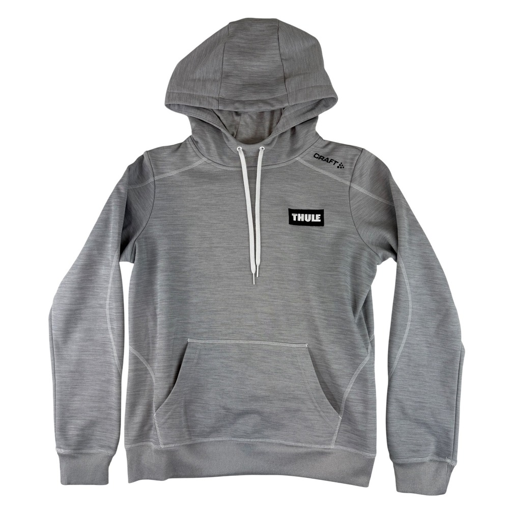 Craft Hoodie Womens Medium Gray Thule Logo Athletic Performance Sweatshirt
